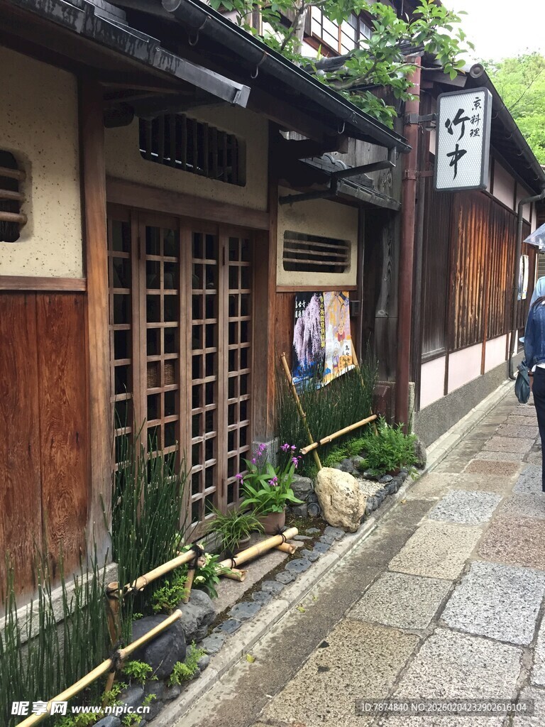 日本日式街道传统建筑景象