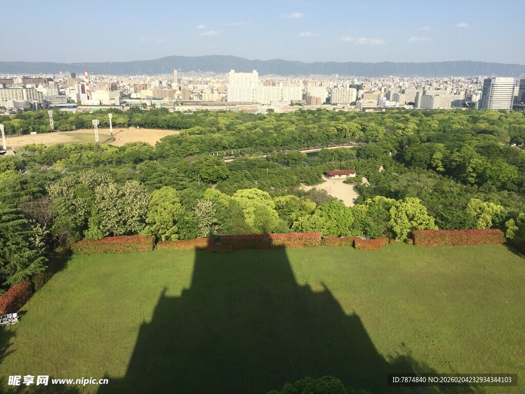 日本城市绿地景观俯瞰