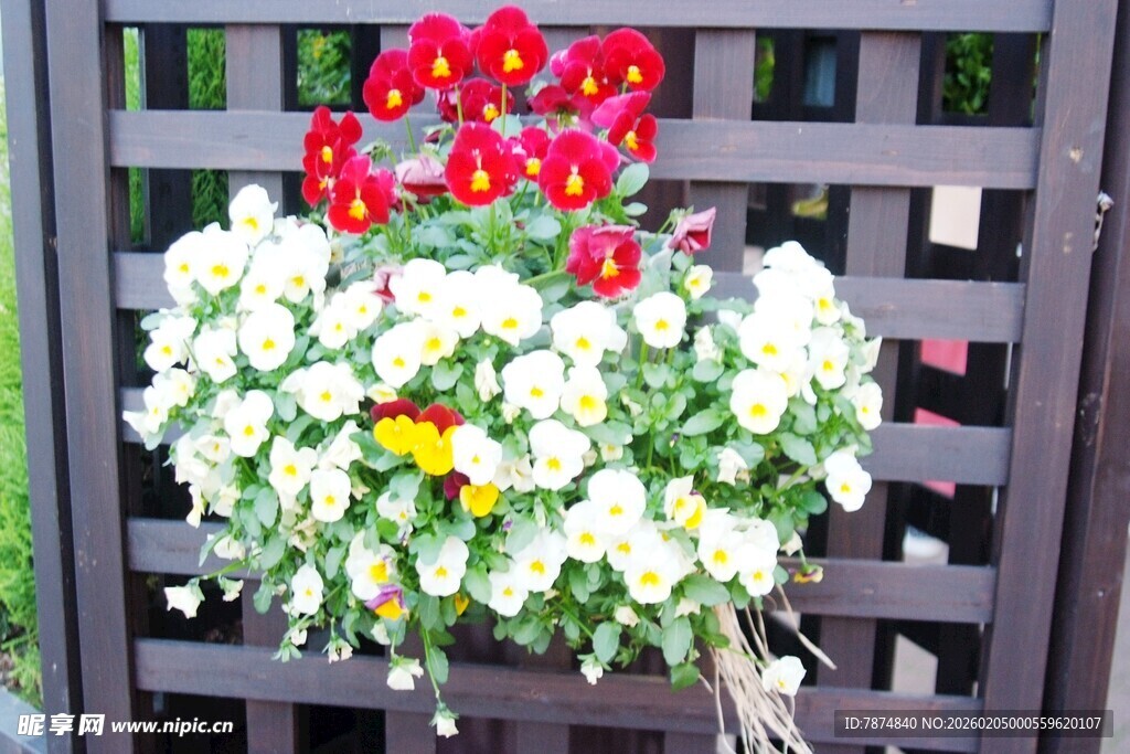 日本心形花卉装饰