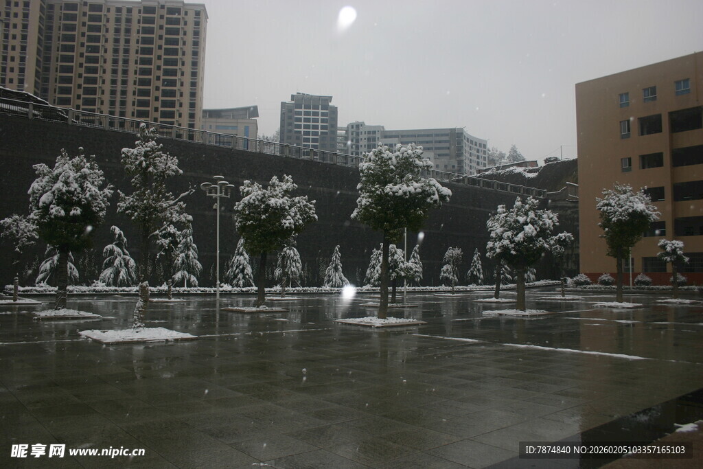 城市喷泉景观
