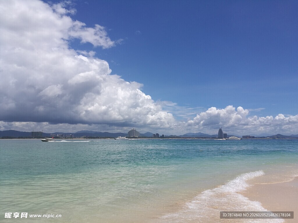 三亚美丽海滨风光