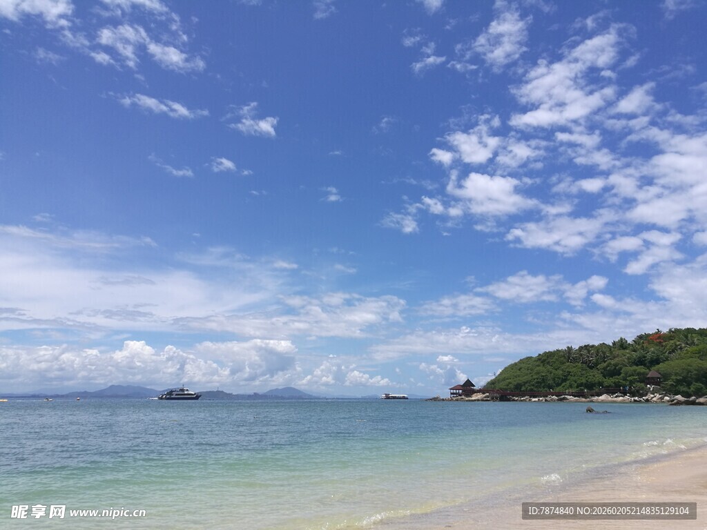 三亚美丽海滨风光