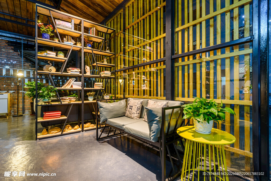 三亚竹制风格温馨阅读空间