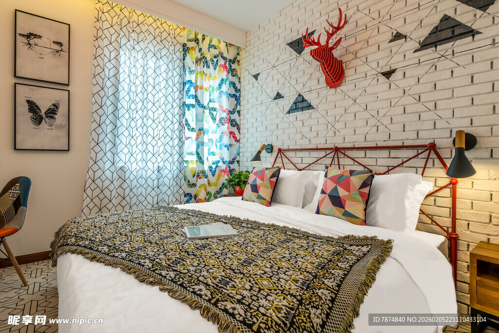 三亚复古风卧室 个性装饰美学