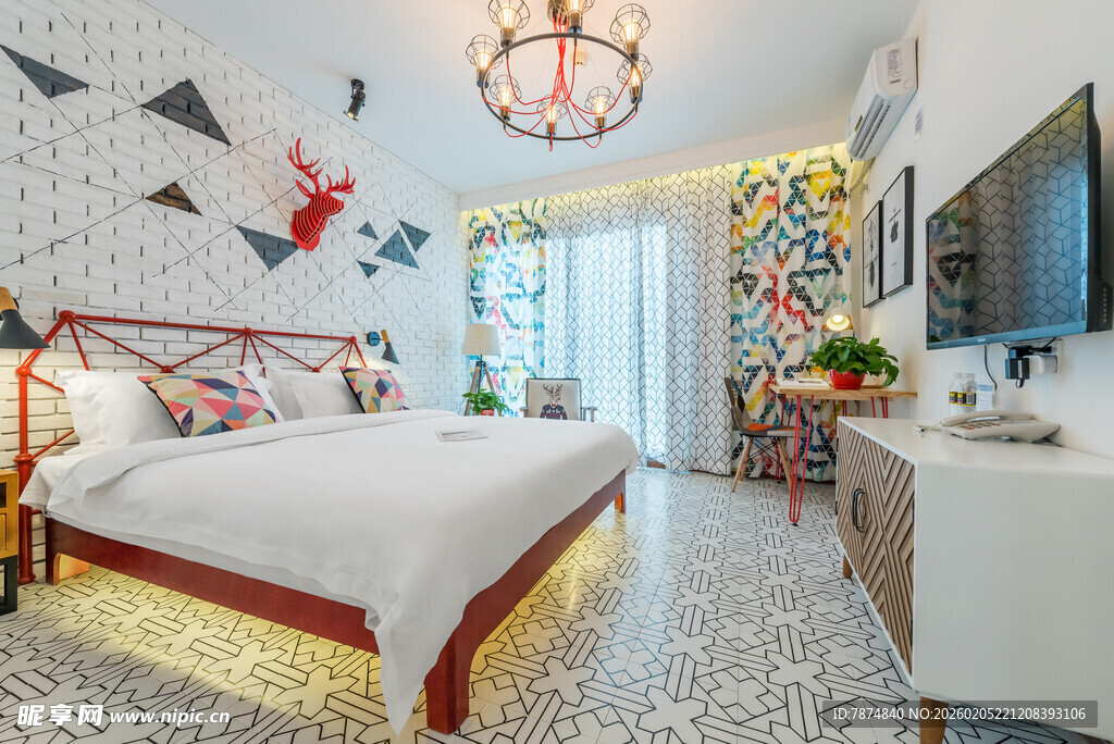 三亚现代简约风温馨儿童卧室