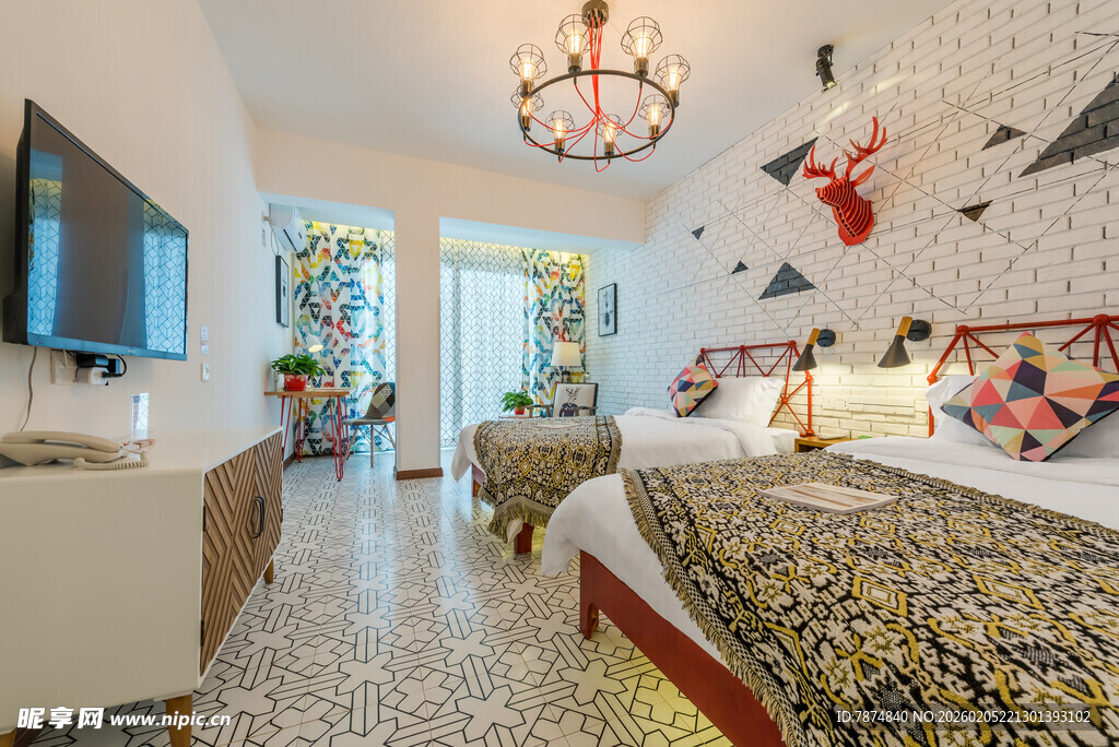 三亚梦幻童趣风儿童卧室空间