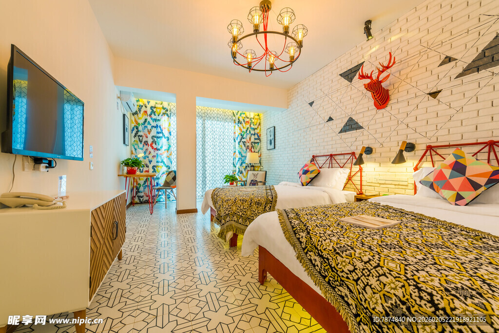 三亚多彩童趣风儿童主题卧室