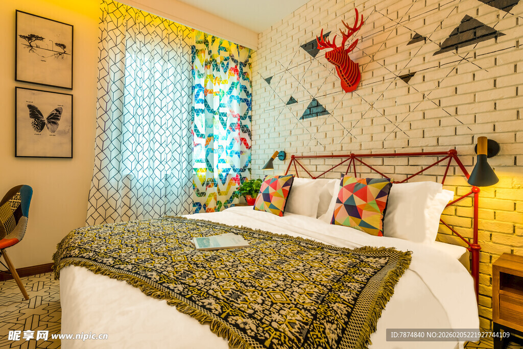 三亚复古风卧室 尽显独特格调