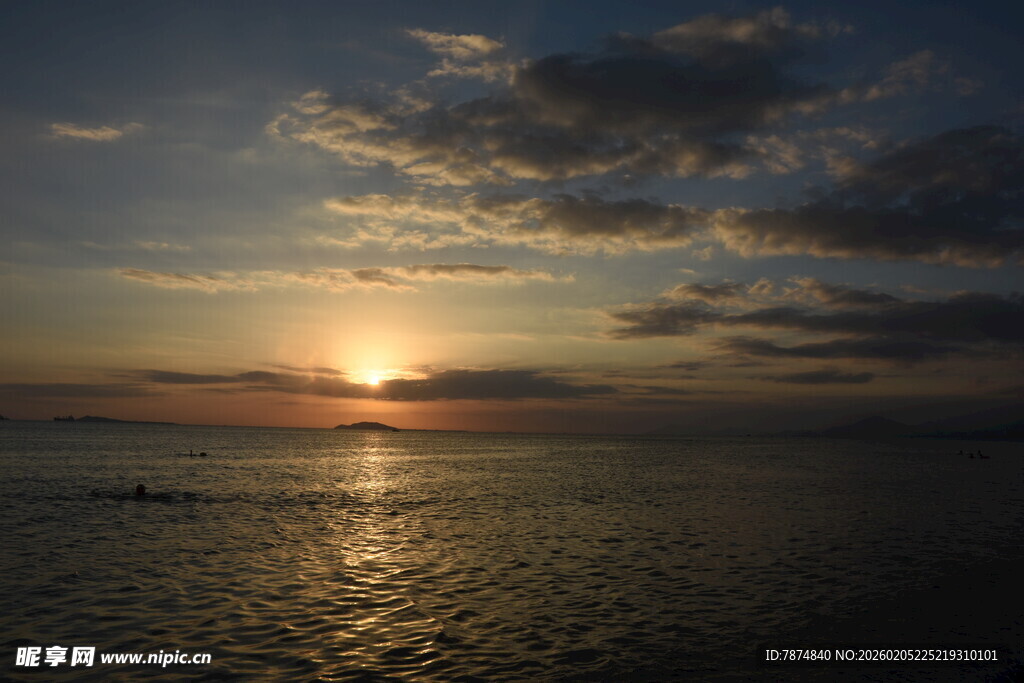 三亚海边日落美景