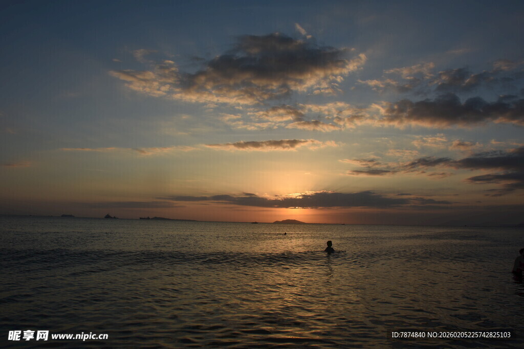 三亚海边日落美景