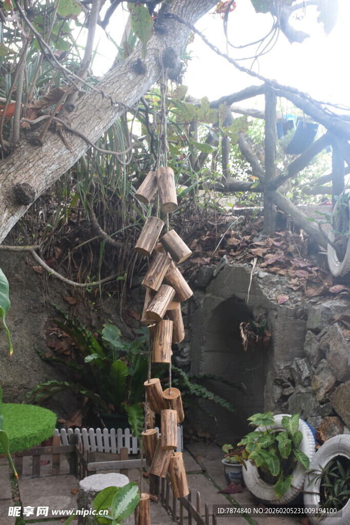 三亚创意木艺装饰 自然风景观