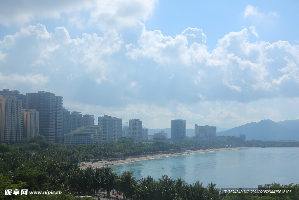 三亚海滨城市美丽风光