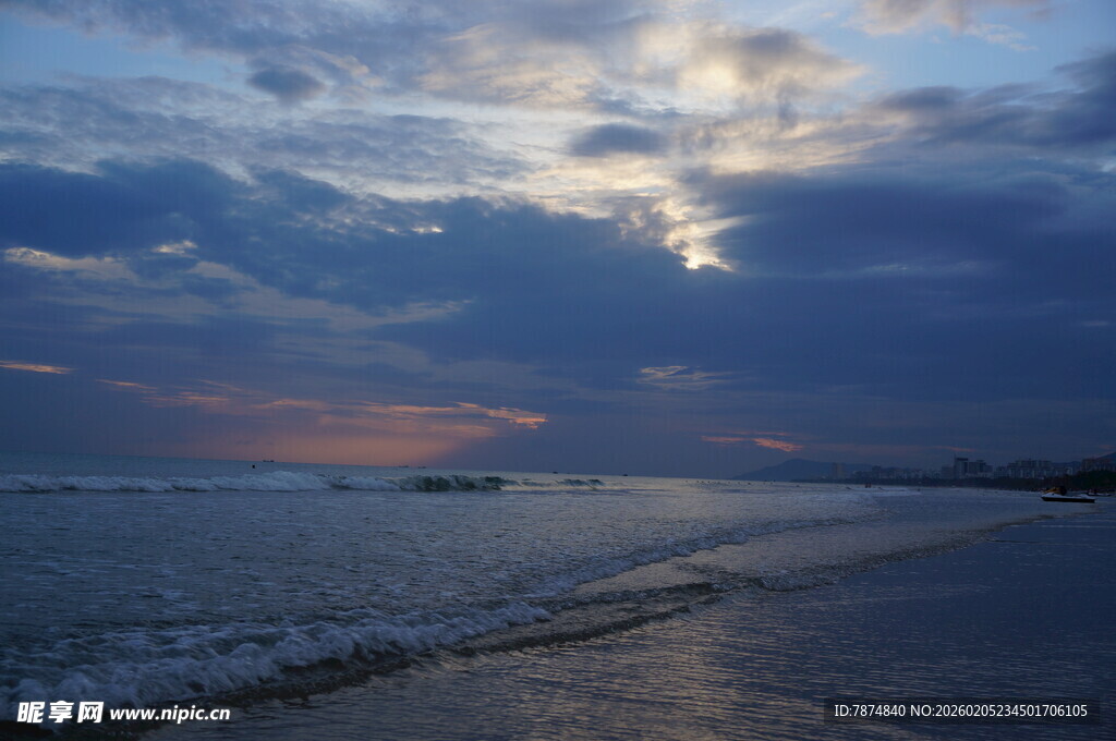 三亚海边黄昏美景