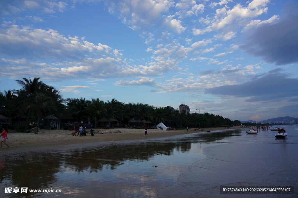 三亚海滨黄昏美景