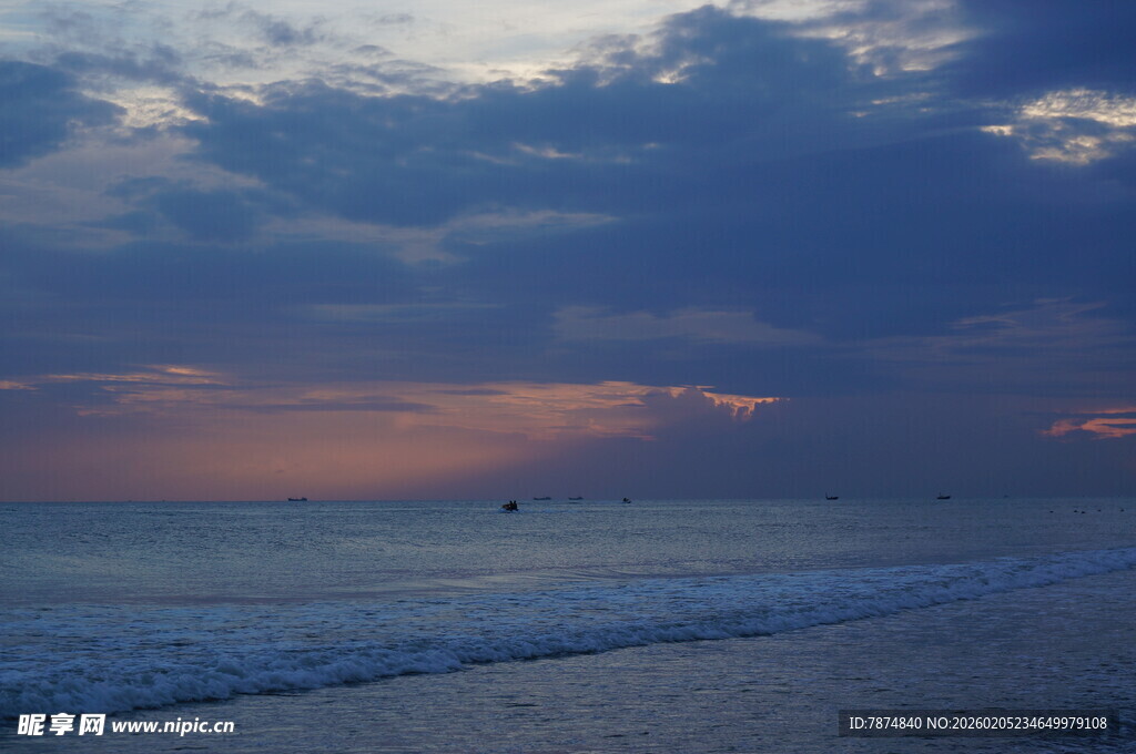 三亚海边黄昏美景