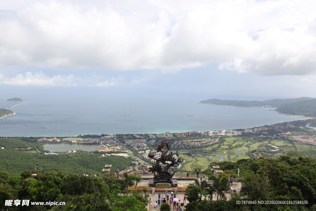 三亚俯瞰山海美景