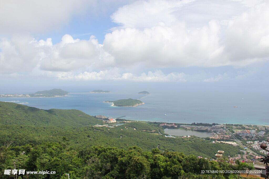三亚山海相依的美丽自然风光