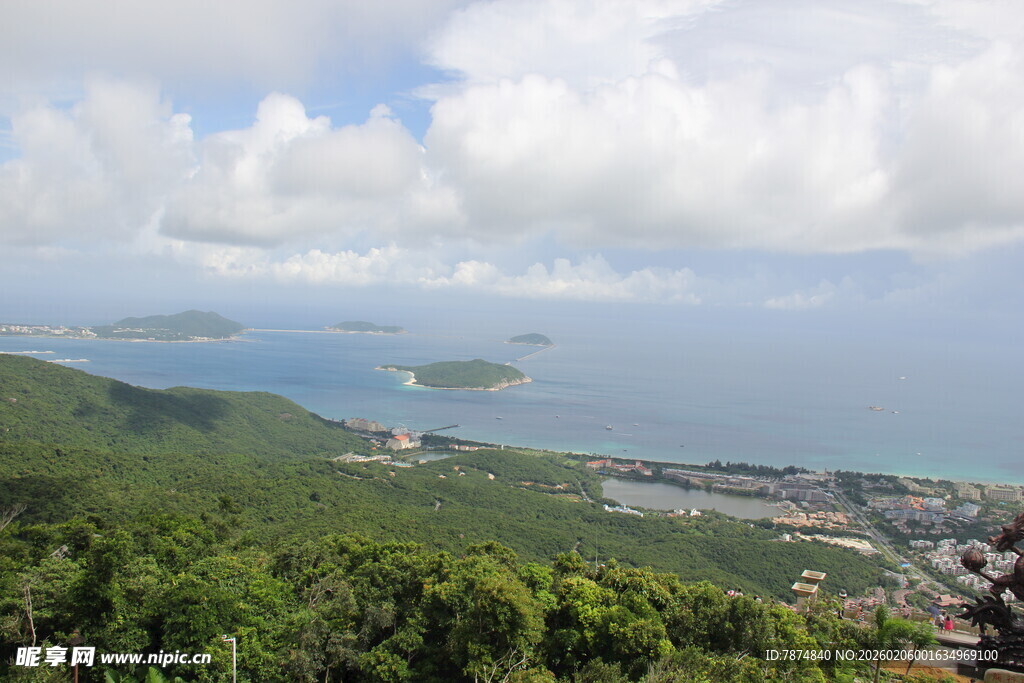 三亚俯瞰山海美景