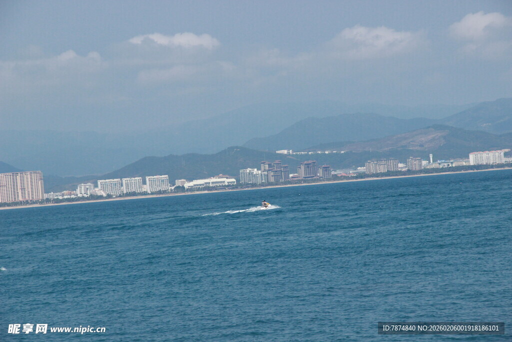 三亚海滨城市海景风光