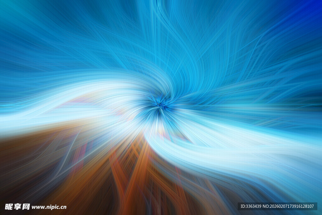 梦幻蓝棕渐变抽象背景图