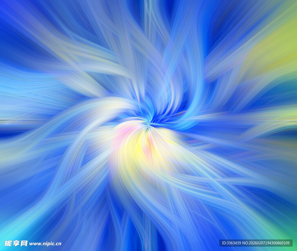 梦幻炫彩抽象流体图案