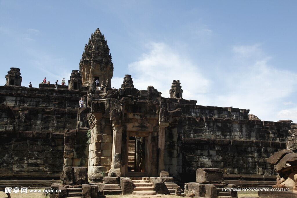 吴哥窟古老建筑景观