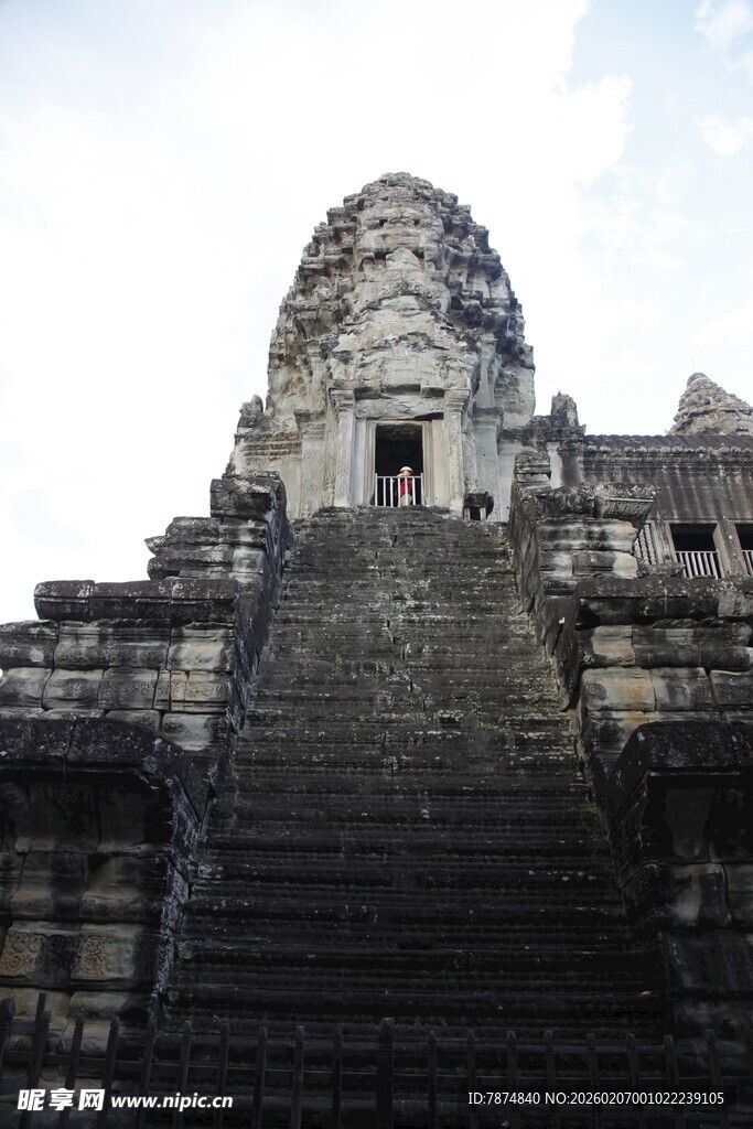 古老神秘的柬埔寨寺庙建筑