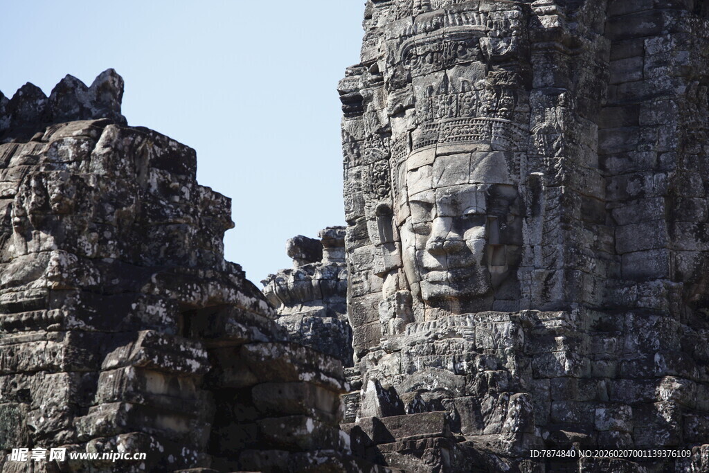 吴哥窟神秘石像