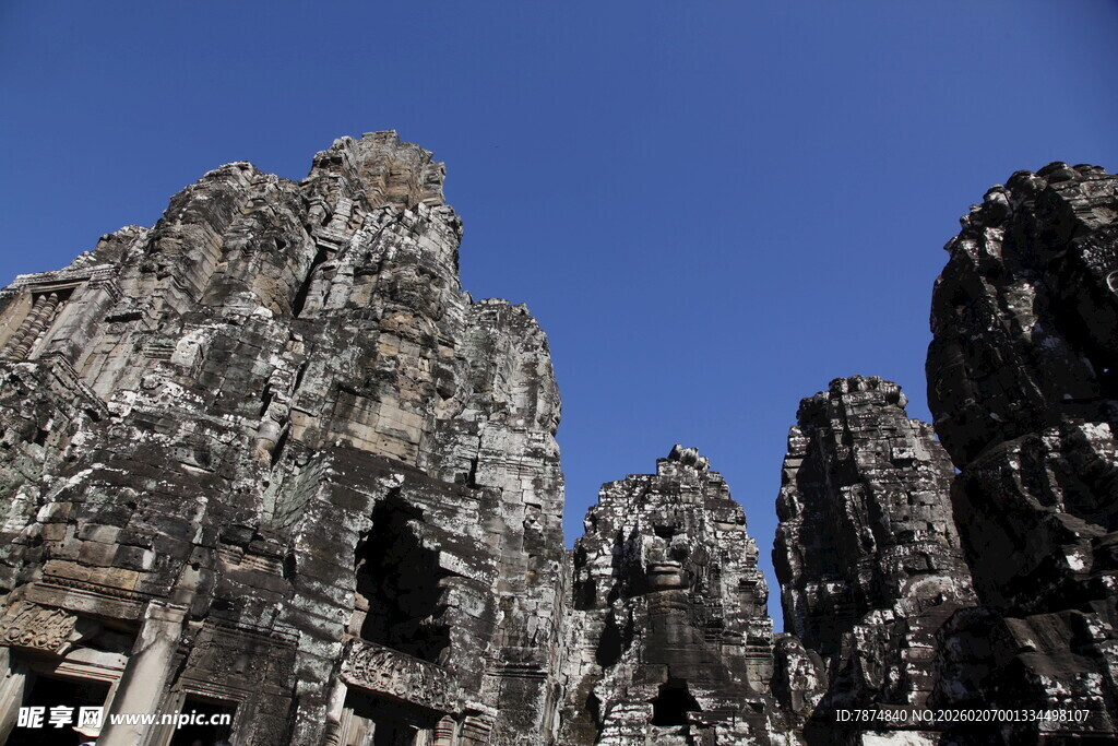 吴哥窟石像 尽显历史沧桑