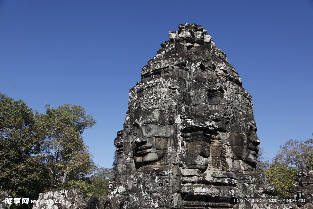 吴哥窟神秘石像