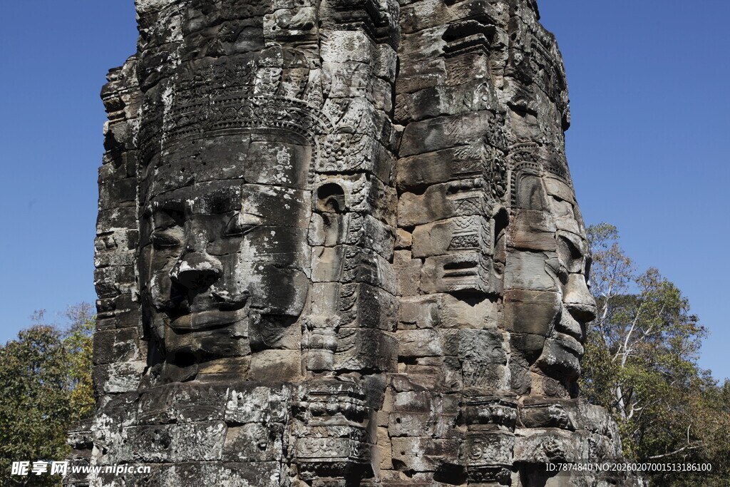 吴哥窟神秘石像
