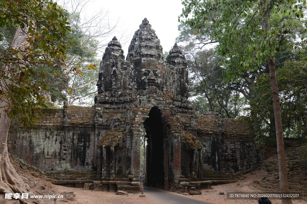 古老神秘的柬埔寨寺庙遗迹