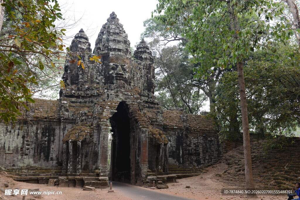 古老神秘的柬埔寨寺庙遗迹