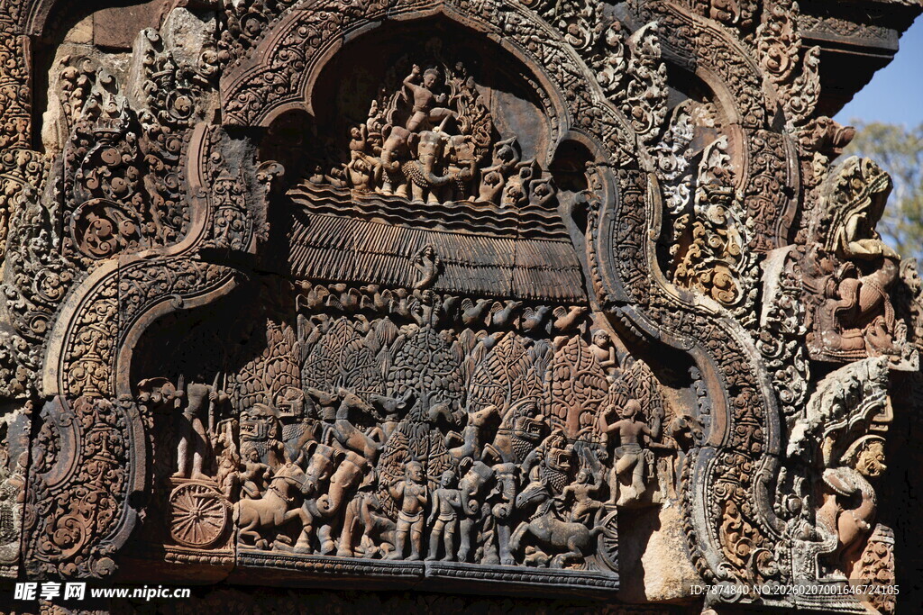 古老精美石雕建筑细节