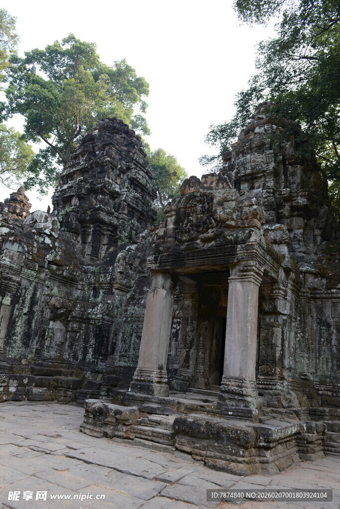 古老神秘的柬埔寨寺庙遗迹