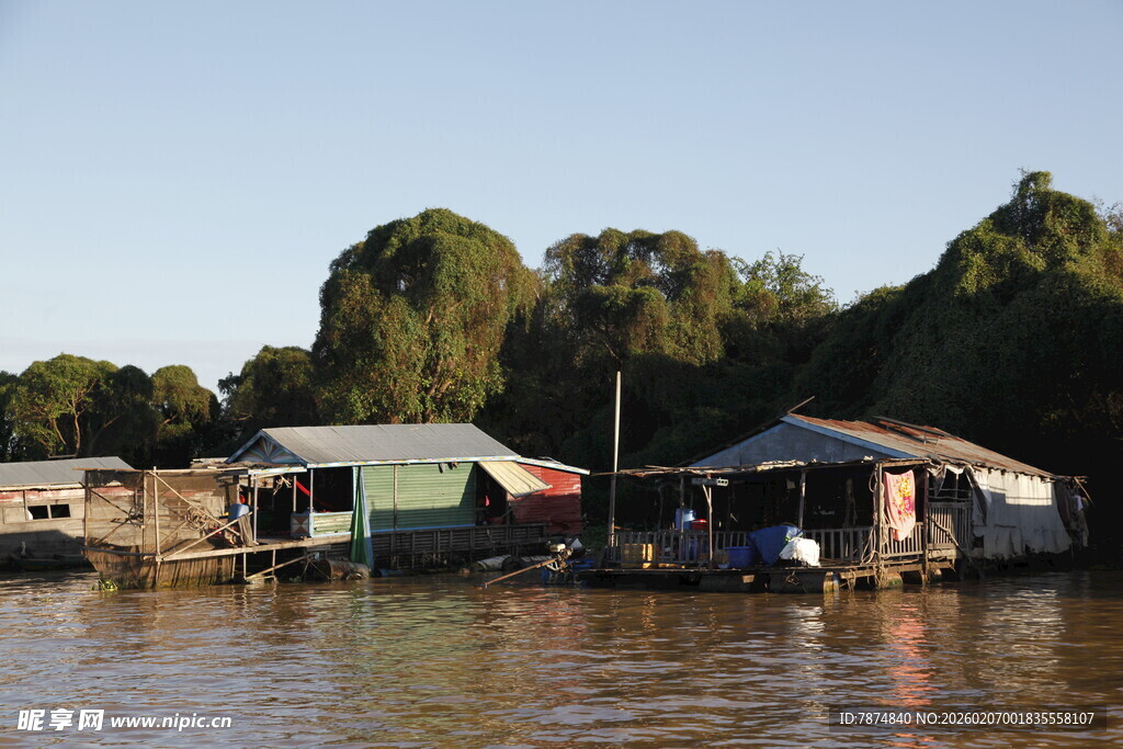 水上人家的宁静居所