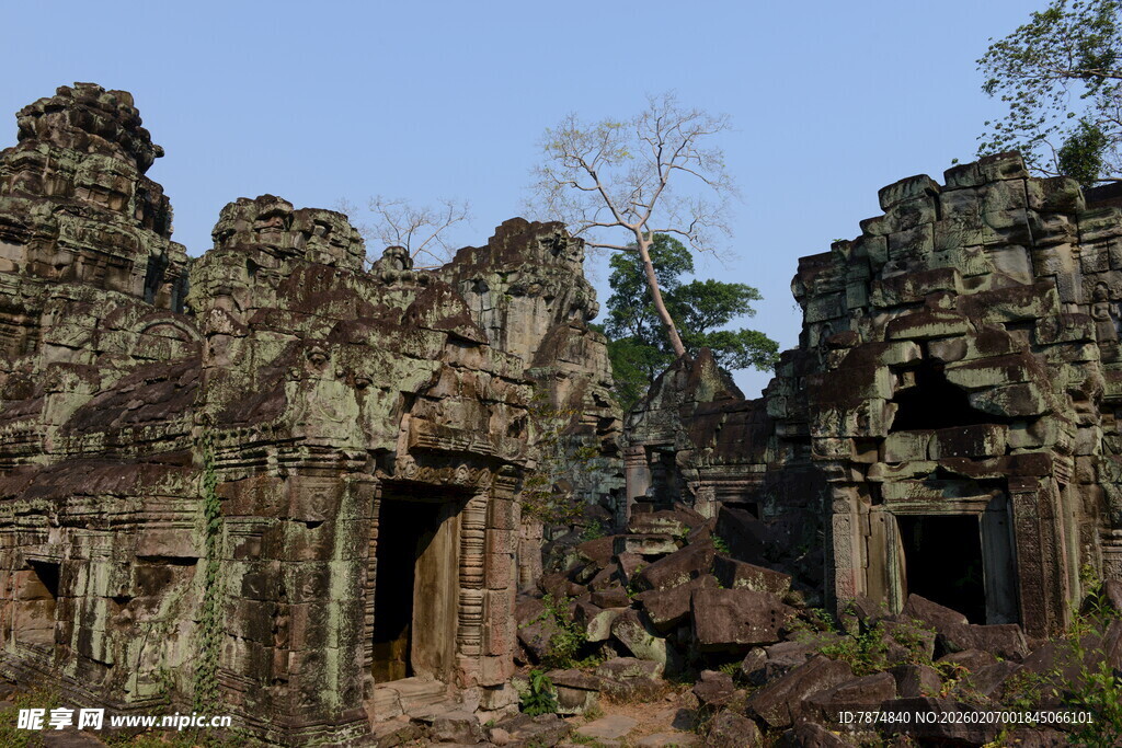 古老神秘的柬埔寨寺庙遗迹