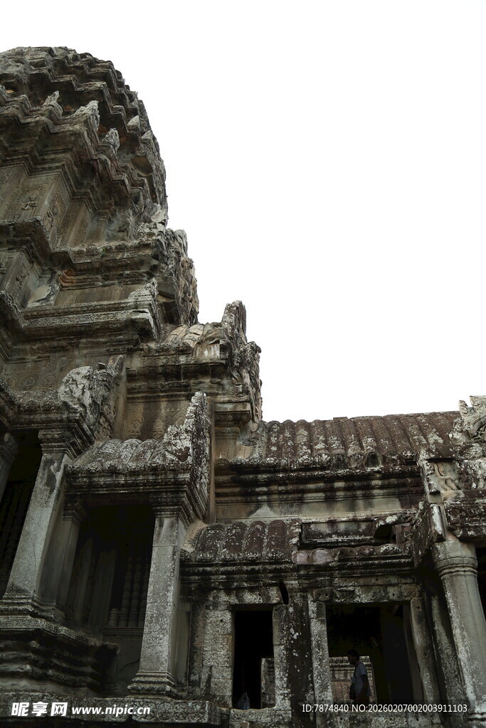 古老神秘的柬埔寨寺庙建筑