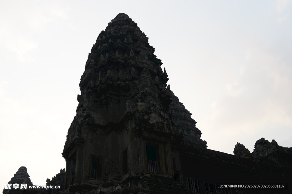 吴哥窟建筑剪影