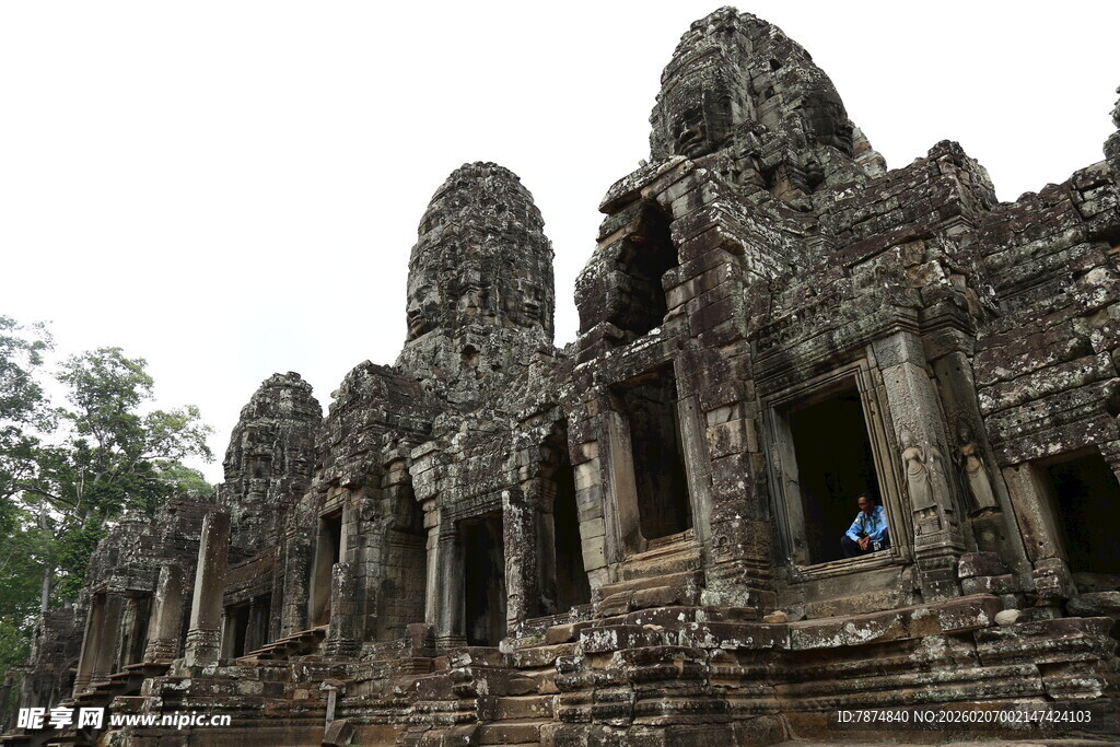 古老神秘的吴哥窟建筑