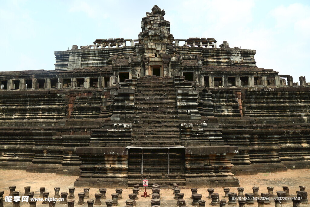 吴哥窟宏伟建筑景观