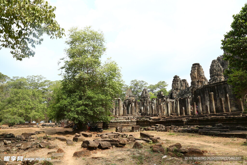 吴哥窟遗址景观