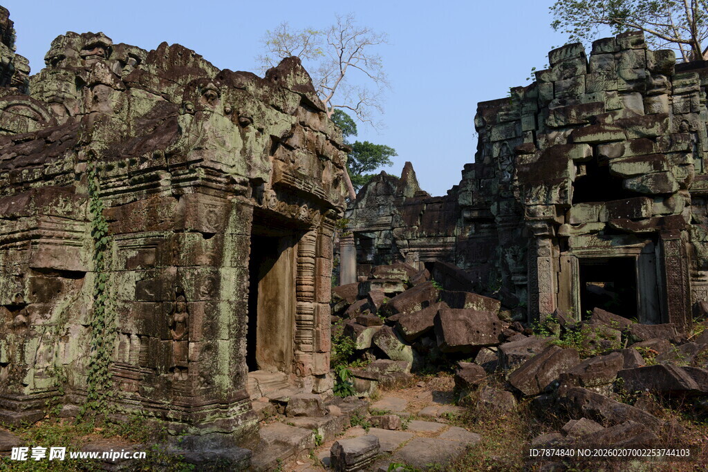 古老神秘的柬埔寨寺庙遗迹