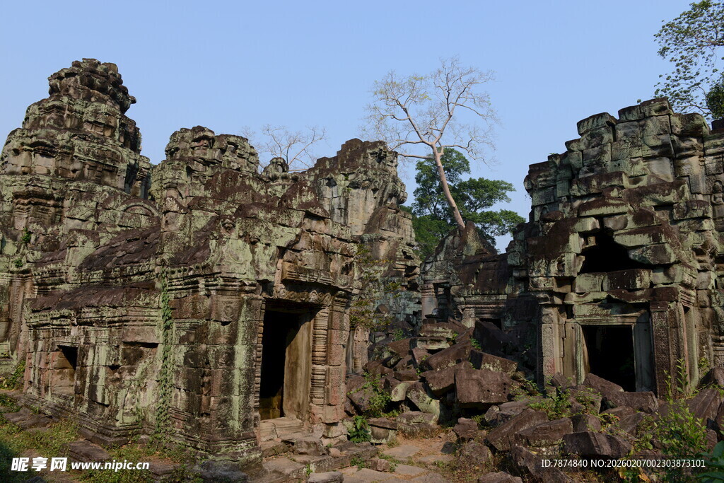 古老神秘的柬埔寨寺庙遗迹