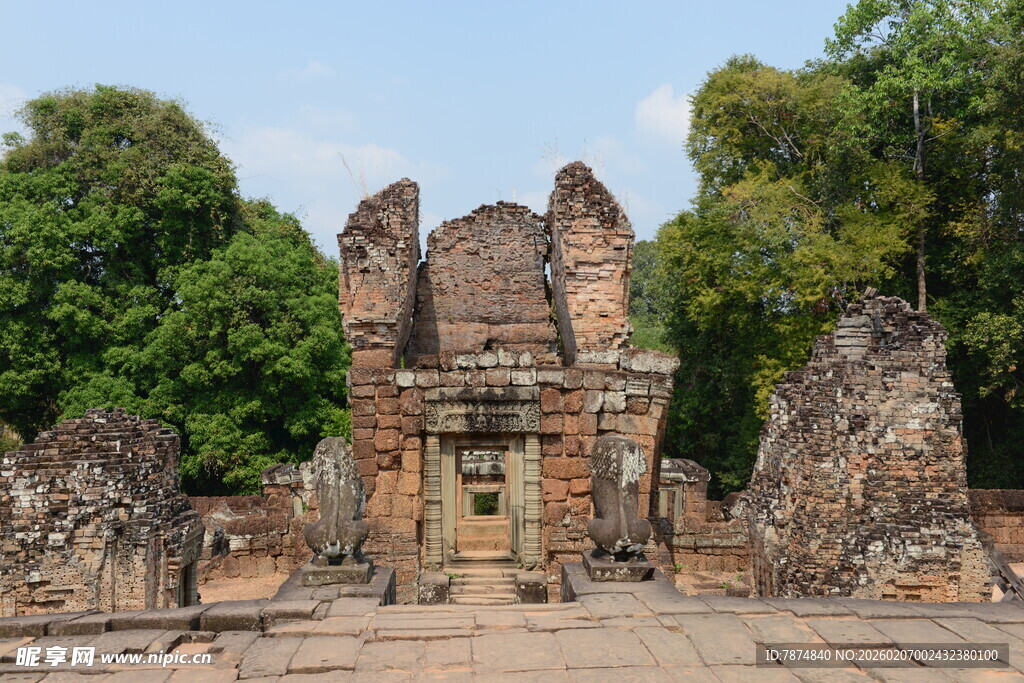 古老神秘的柬埔寨寺庙遗迹