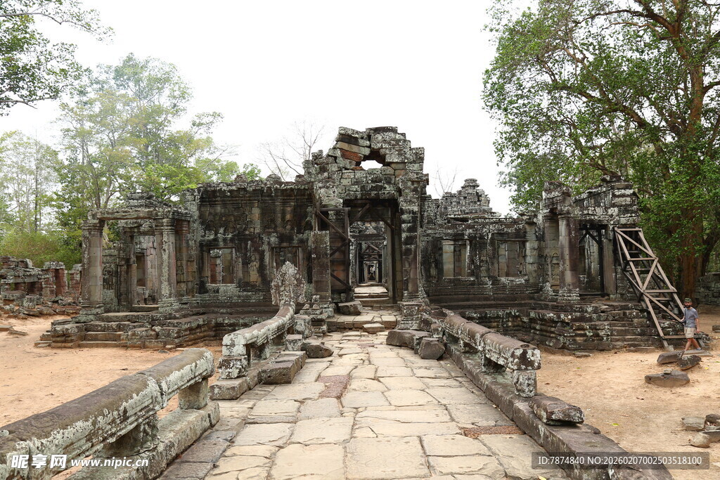 古老神秘的柬埔寨寺庙遗迹