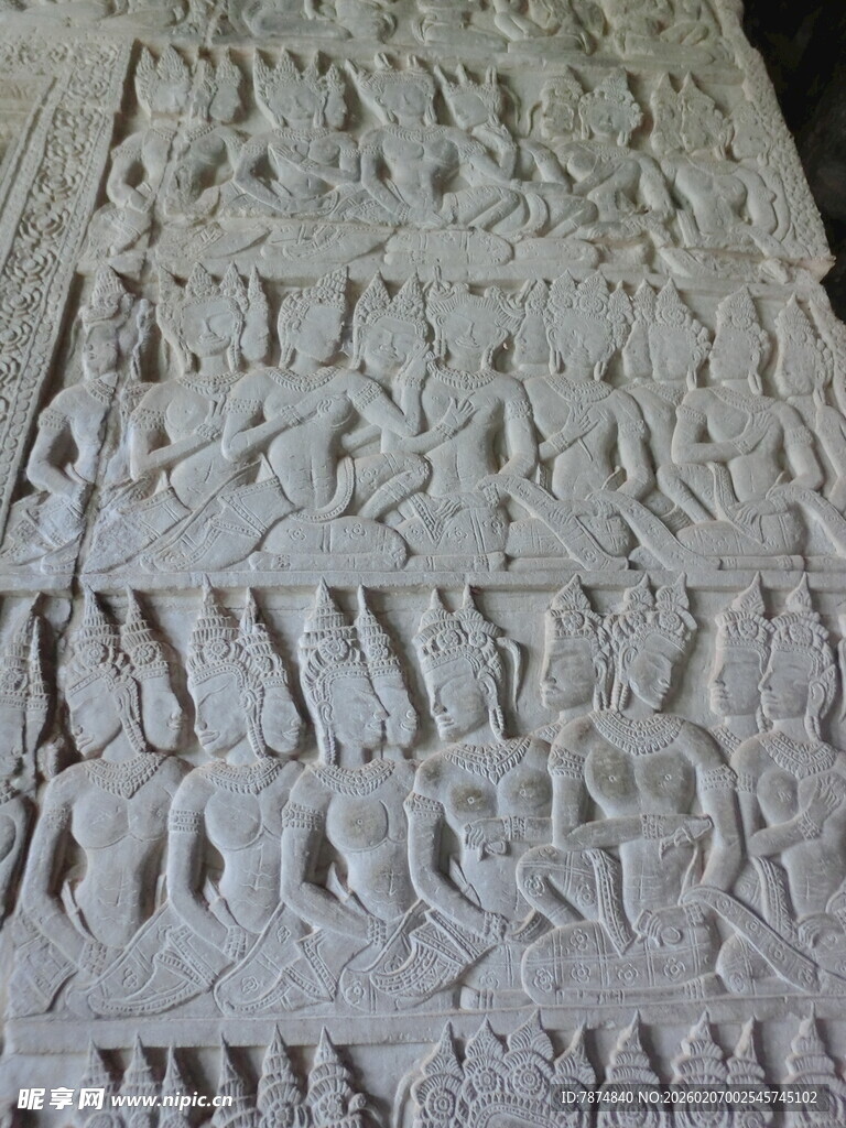 古代石刻浮雕图案