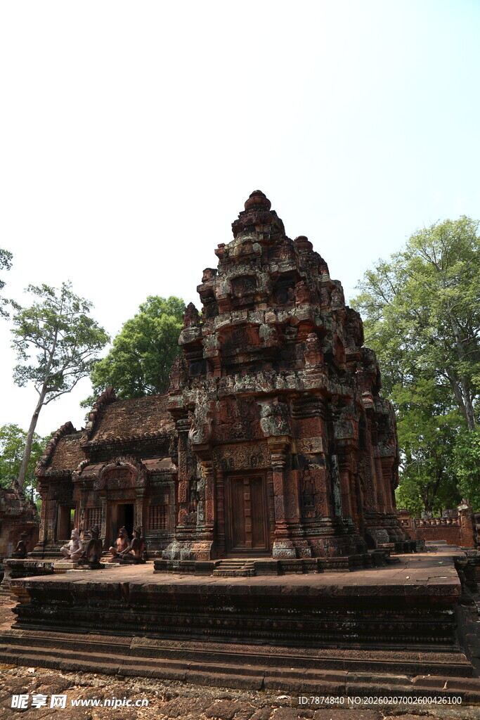 古老神秘的柬埔寨寺庙遗迹