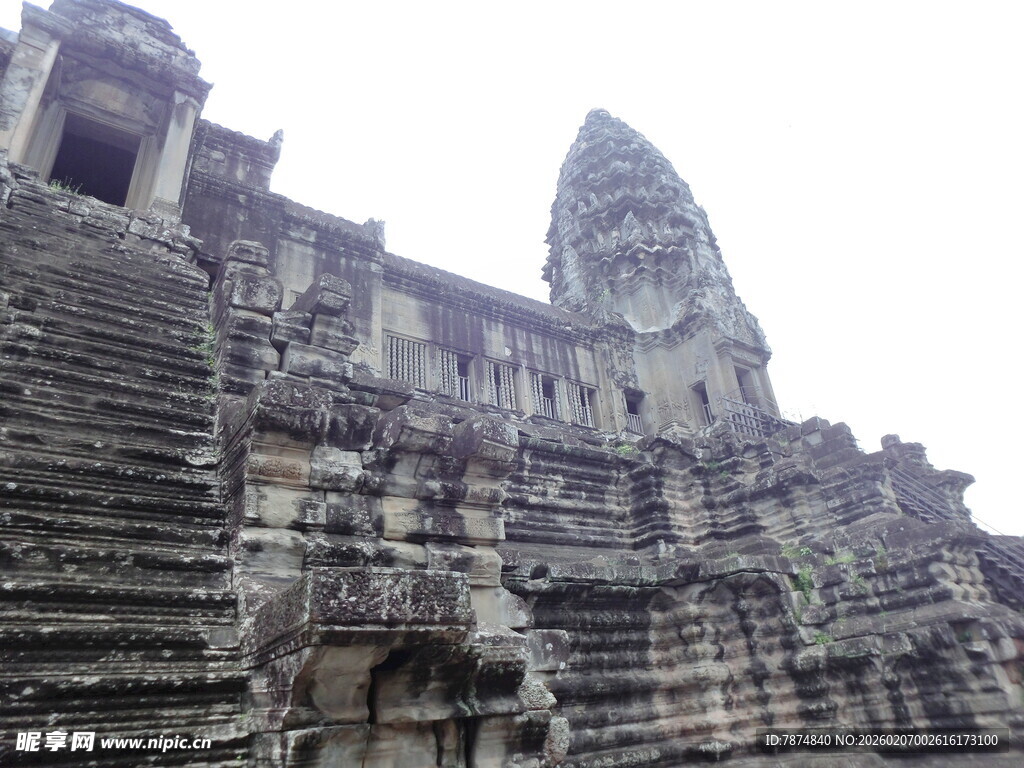 吴哥窟古老建筑风貌