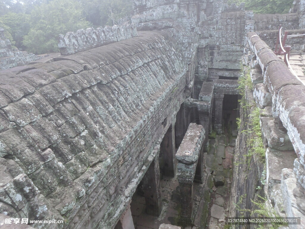 古老神秘的吴哥窟建筑遗迹